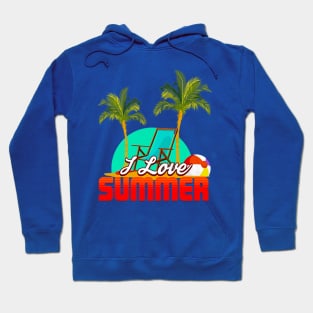 i love summer 3 Hoodie